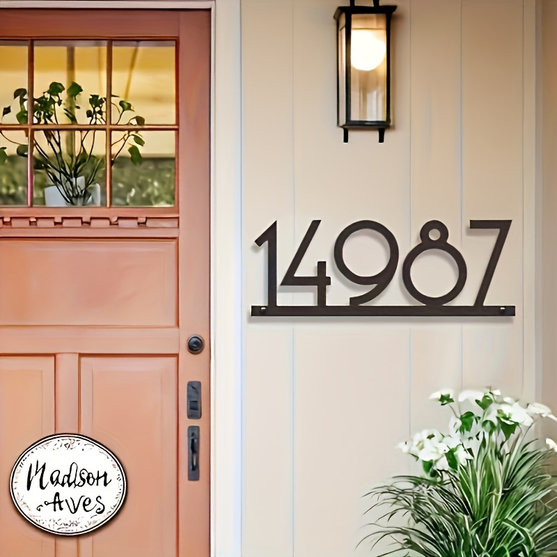 Outdoor Furniture Metal - Personalized Handcrafted Metal Address Plaque Wall