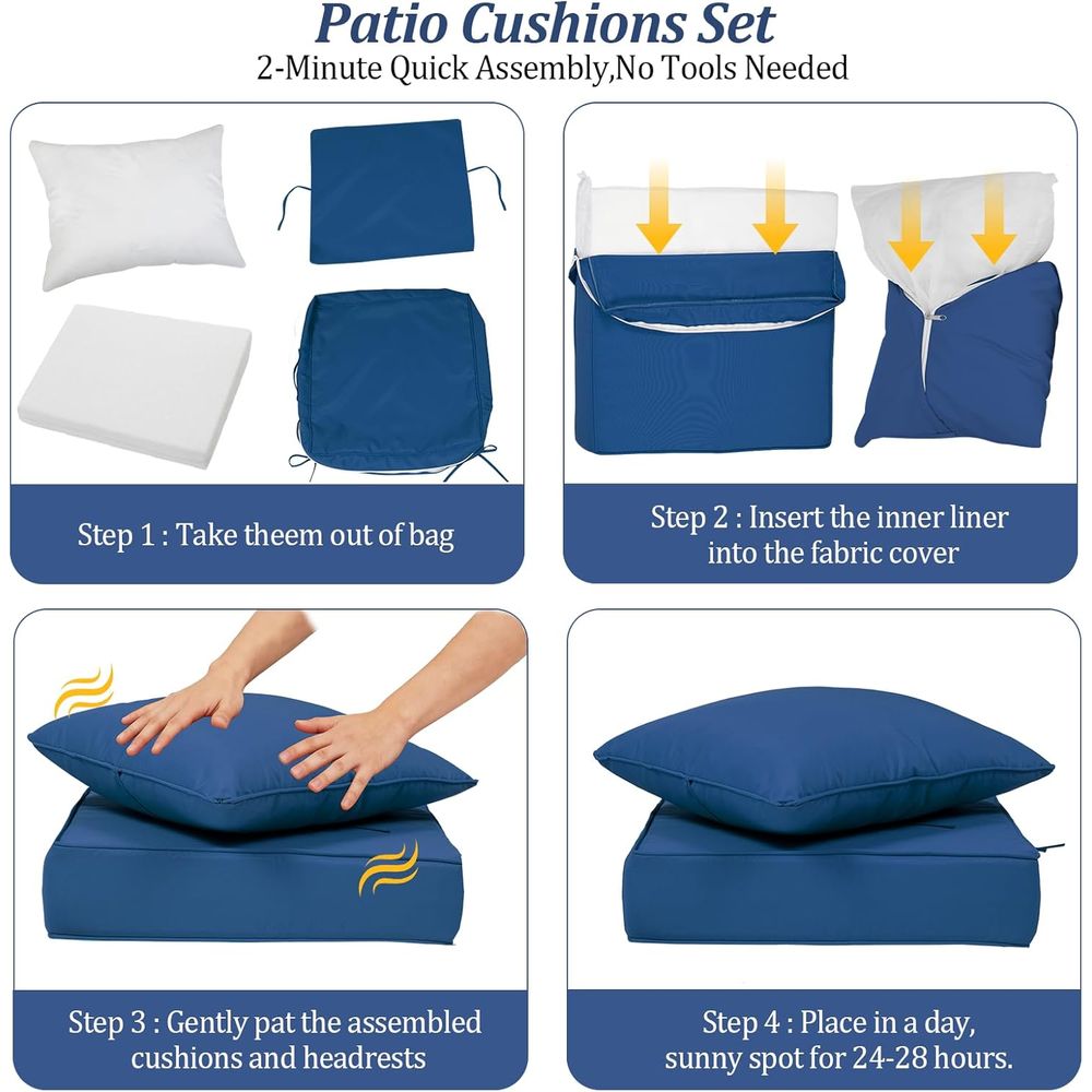 24x24 Outdoor Deep Seat Cushio - đánh giá và giá Outdoor Furniture Patio