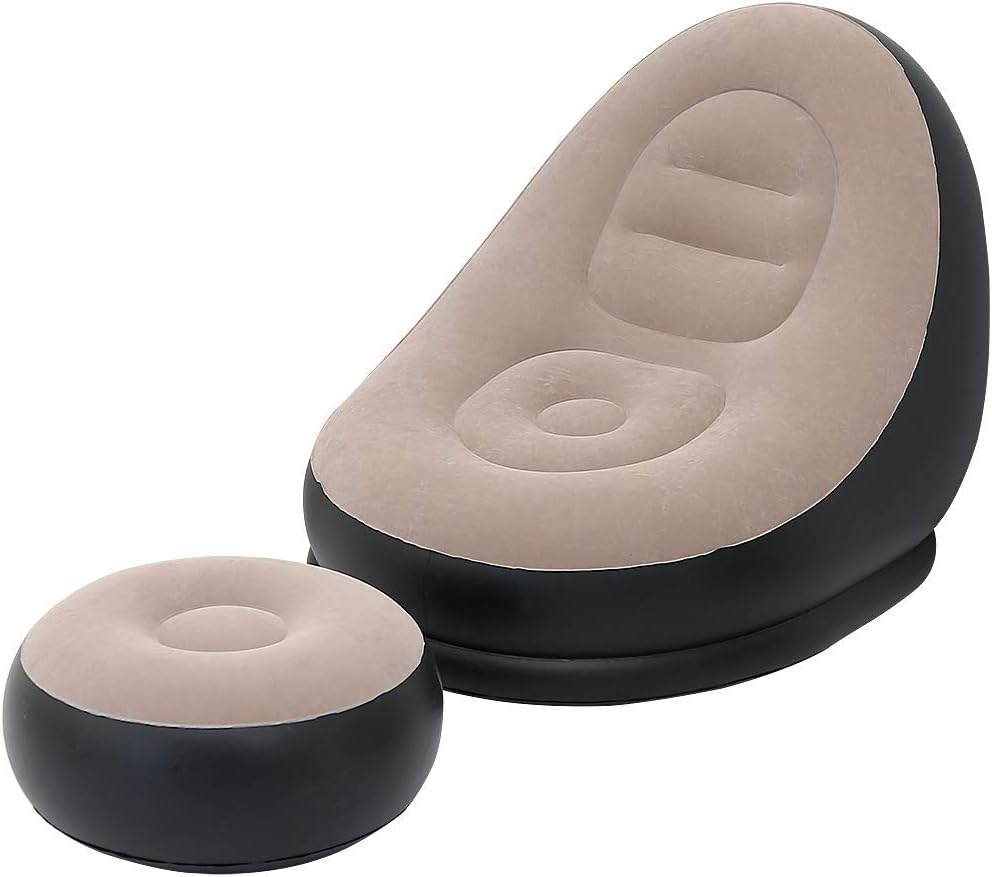 2Pcs Lazy Sofa Inflatable Chai - đánh giá và giá Outdoor Daybed Furniture