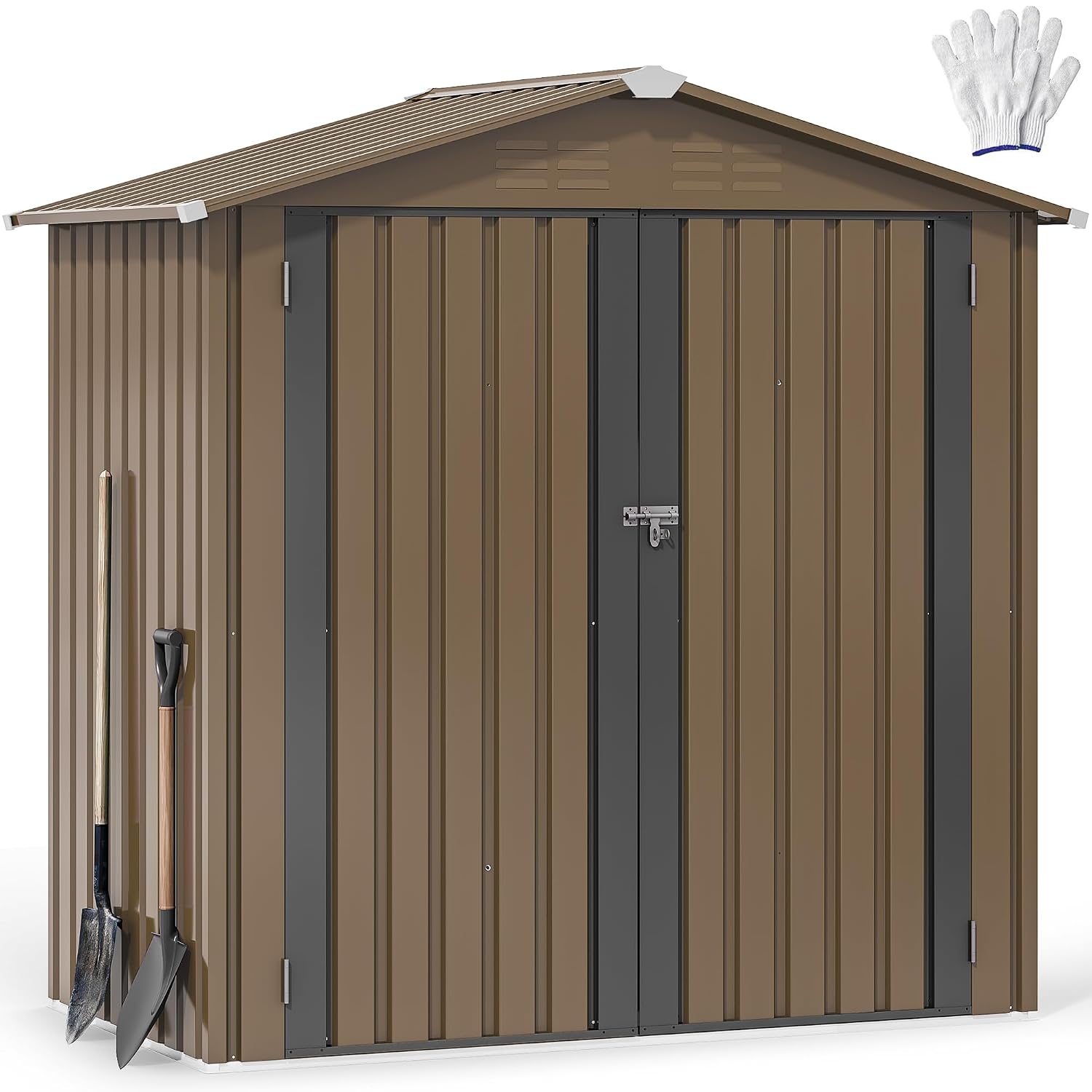 6x4ft Metal Outdoor Storage Sh - đánh giá và giá Outdoor Furniture Metal