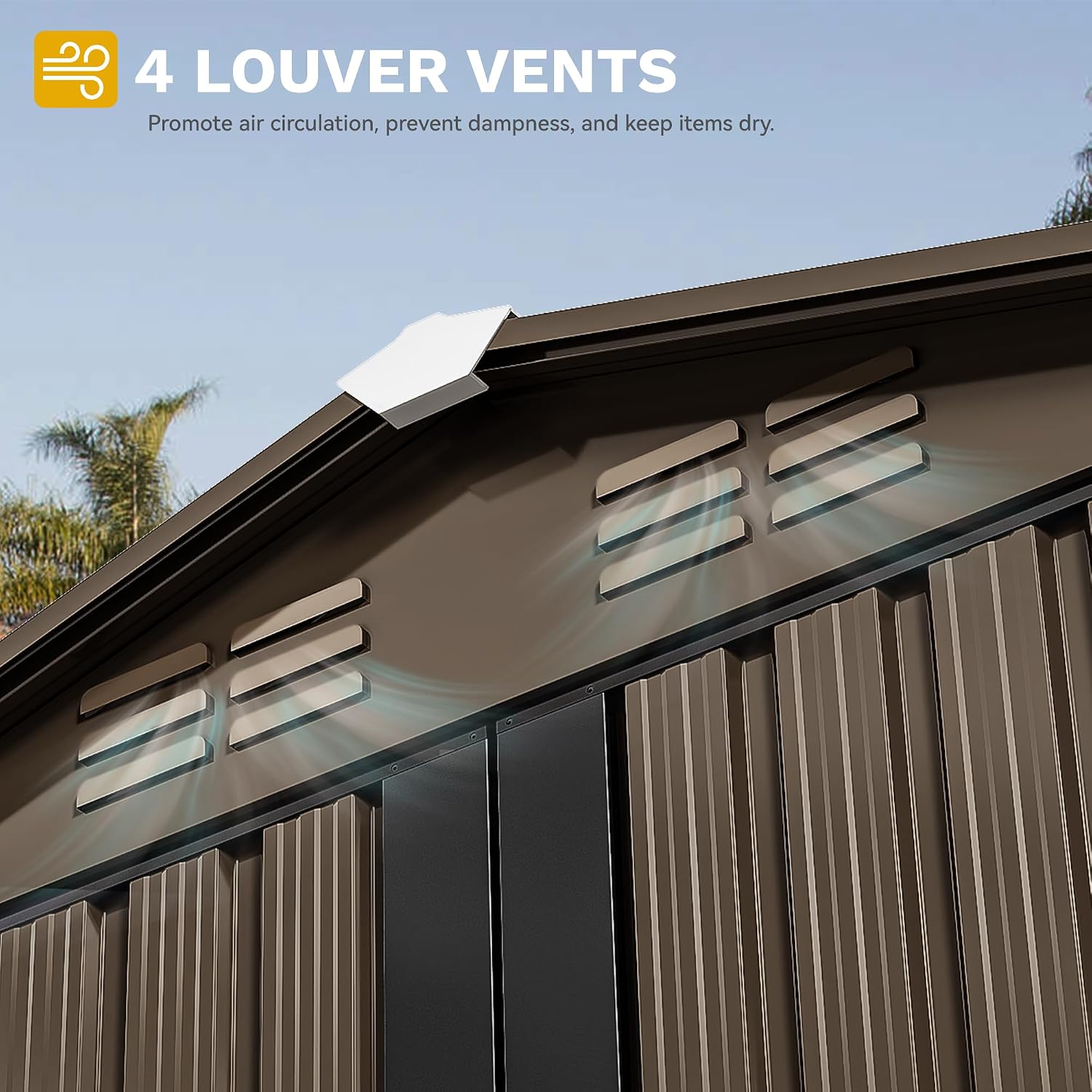 6x4ft Metal Outdoor Storage Sh - đánh giá và giá Outdoor Furniture Metal