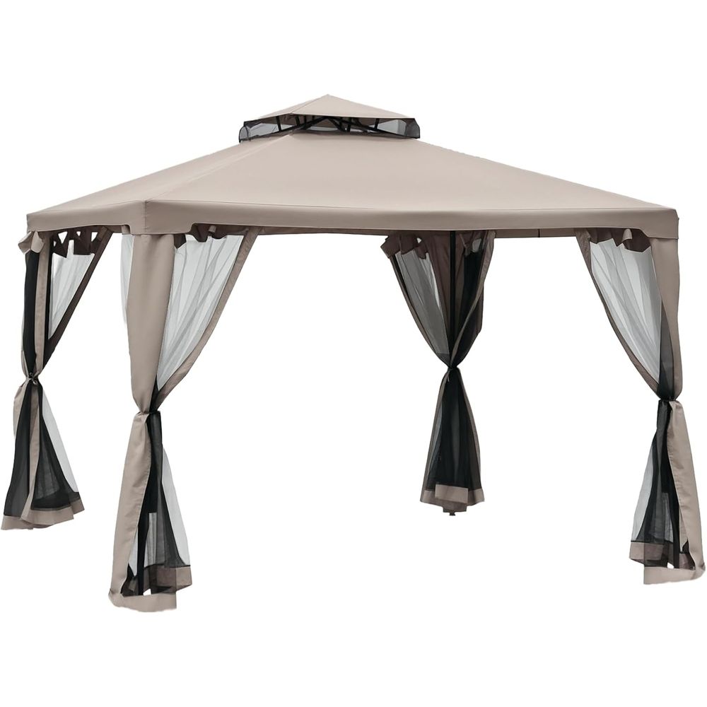 9.6' x 9.6' Patio Gazebo, Outd - đánh giá và giá Outdoor Furniture Patio