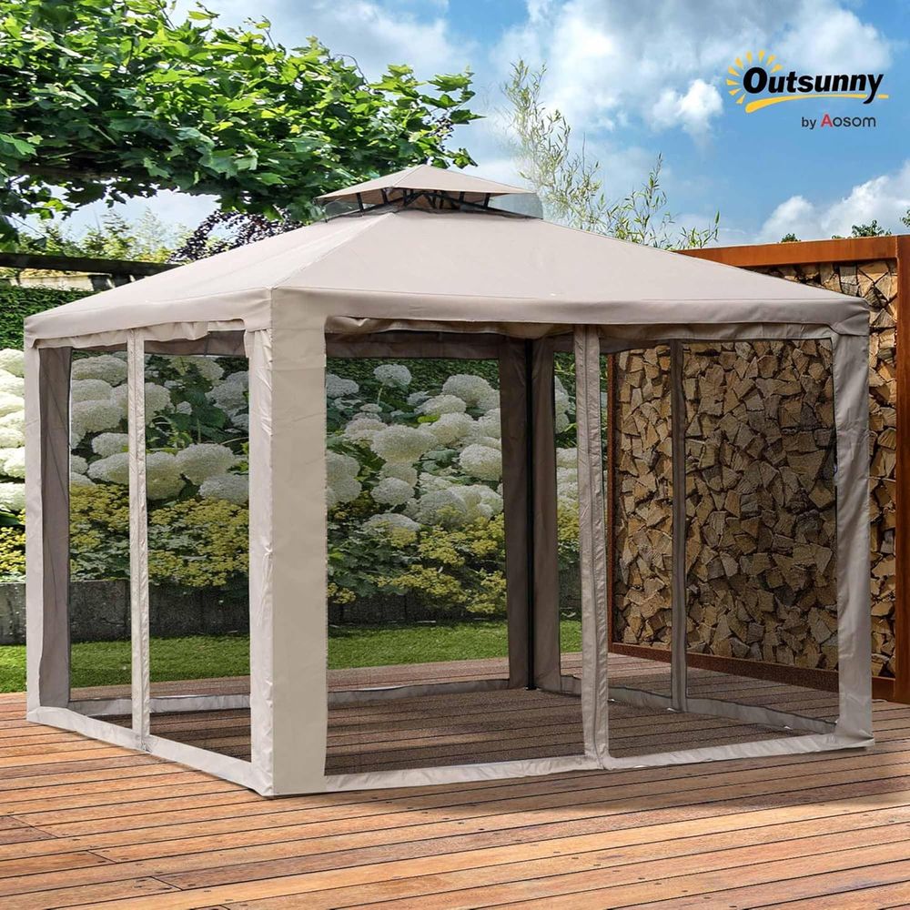 9.6' x 9.6' Patio Gazebo, Outd - đánh giá và giá Outdoor Furniture Patio