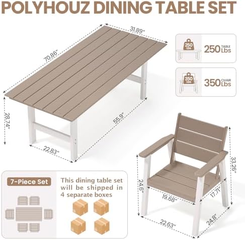 Outdoor Dining Set,7-Piece Pat - đánh giá và giá Outdoor Furniture On Sale