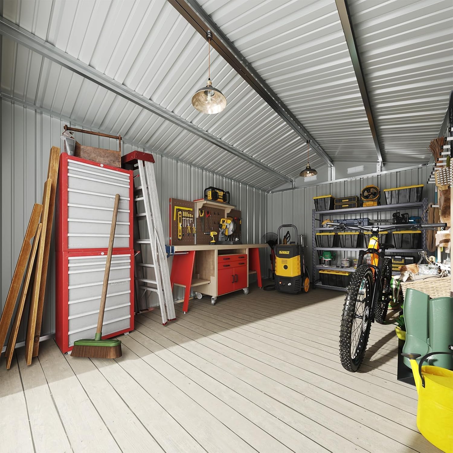 12 x 10FT Outdoor Storage Shed - đánh giá và giá Outdoor Furniture Metal